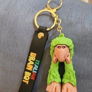 Colorful Keychain with Green Character